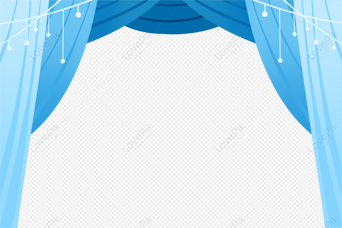 Blue Curtains PNG Images With Transparent Background | Free Download On  Lovepik