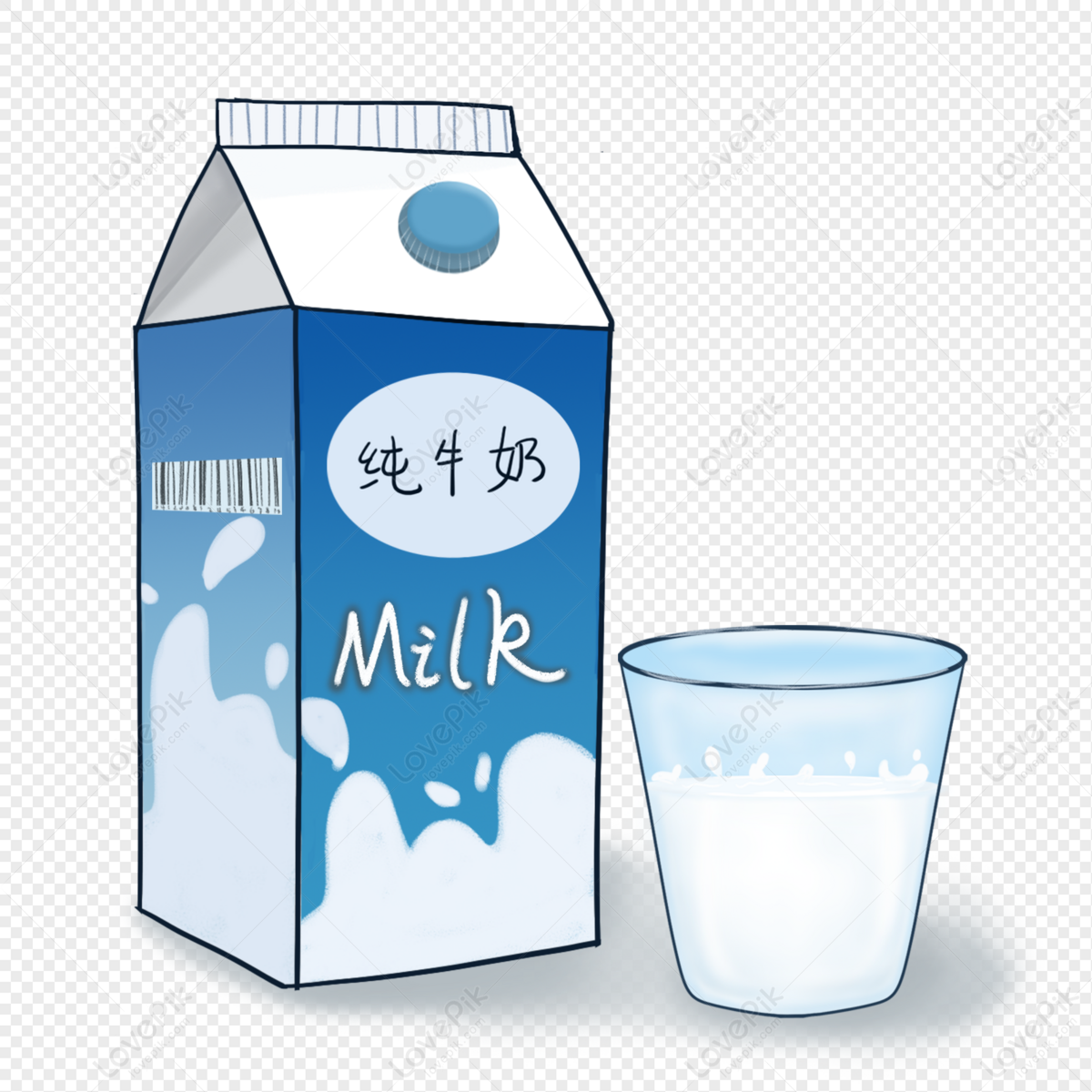 卡通牛奶和奶制品插画图片素材-编号29752130-图行天下