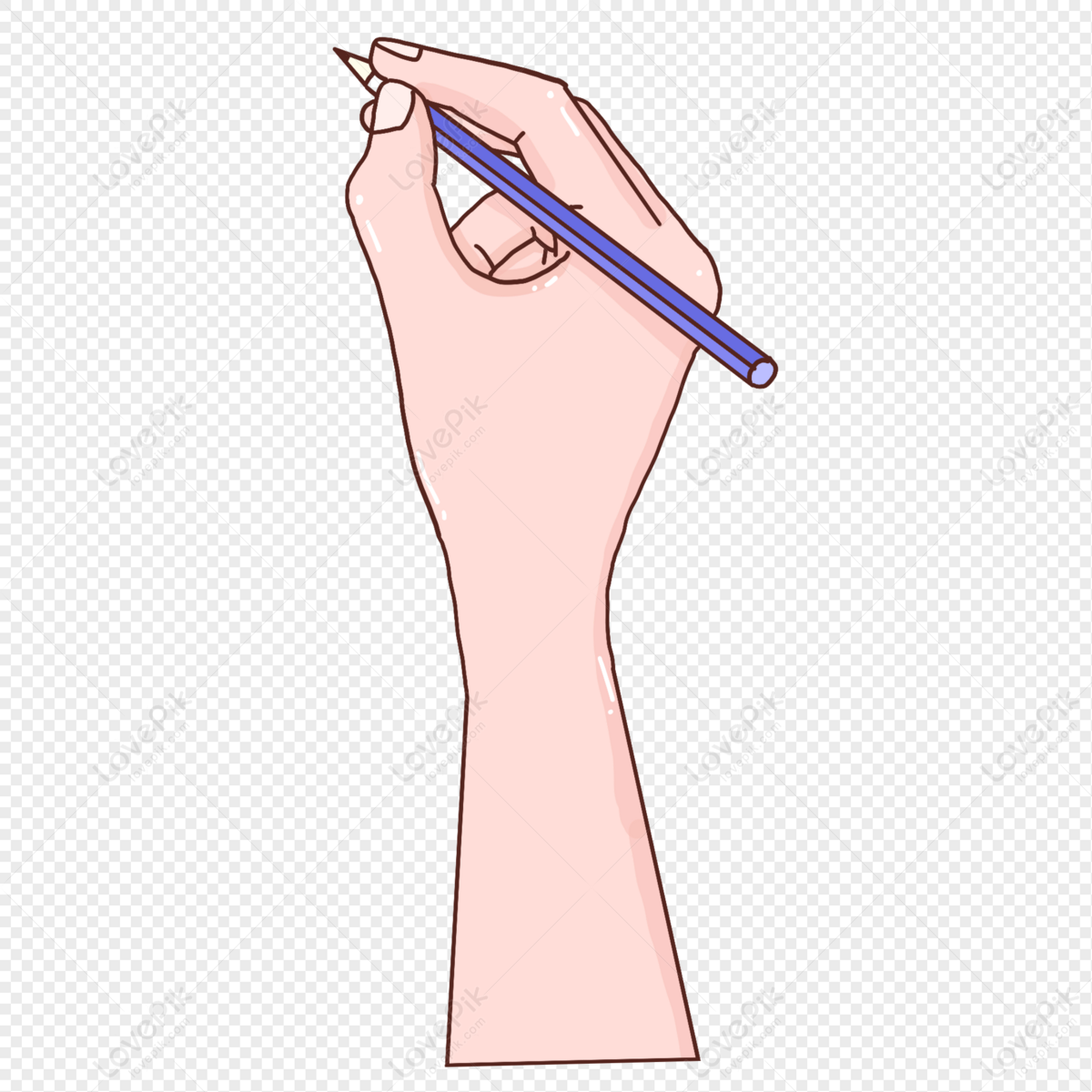 Hand writing with pen, right hand, signature, finger png transparent image