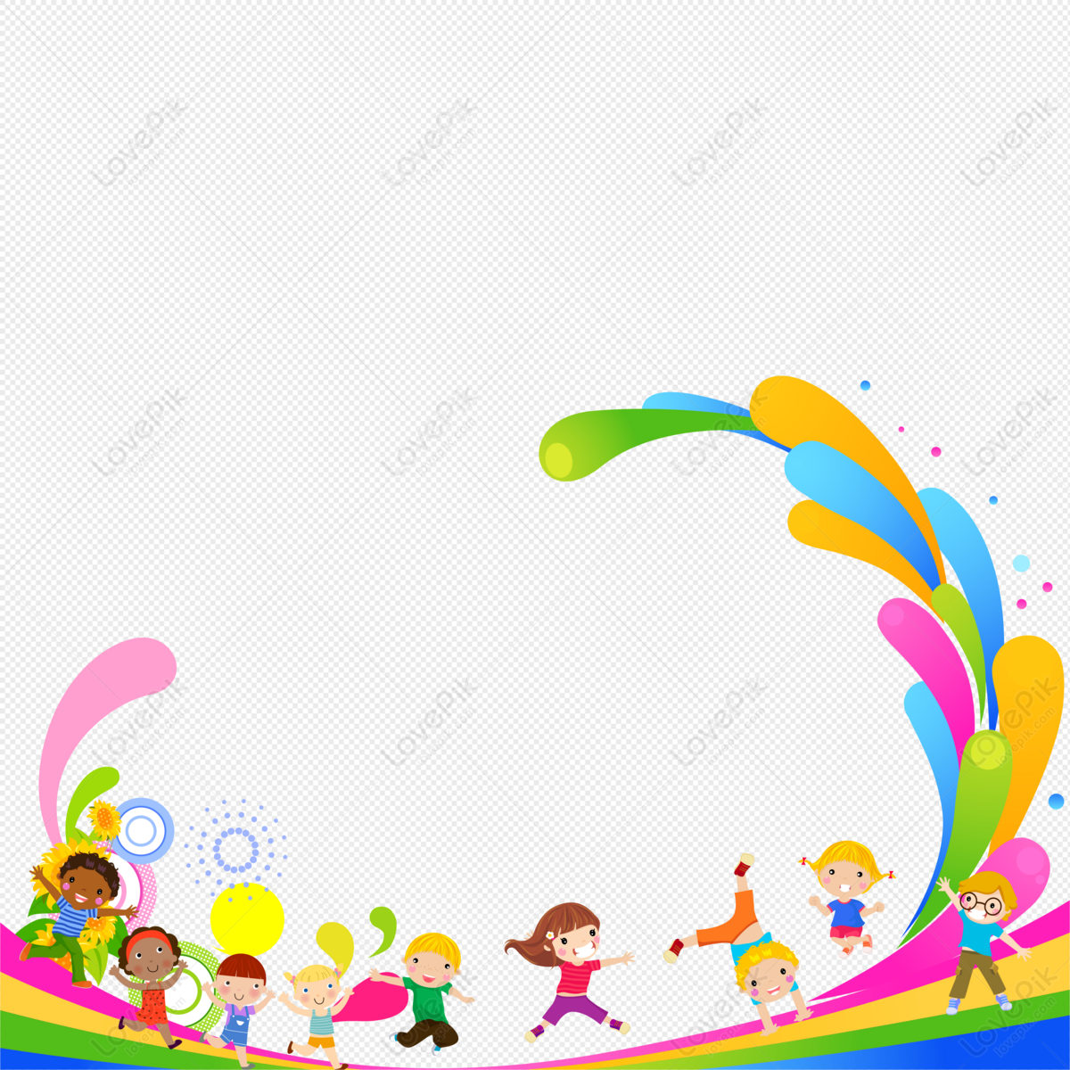 Happy Children, Children Playing, Children, Happy PNG Free Download And ...