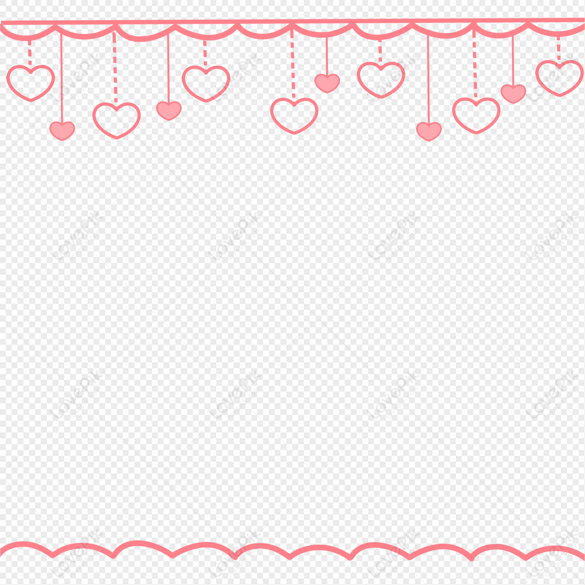 Heart Border PNG Transparent Background And Clipart Image For Free Download  - Lovepik | 401442080