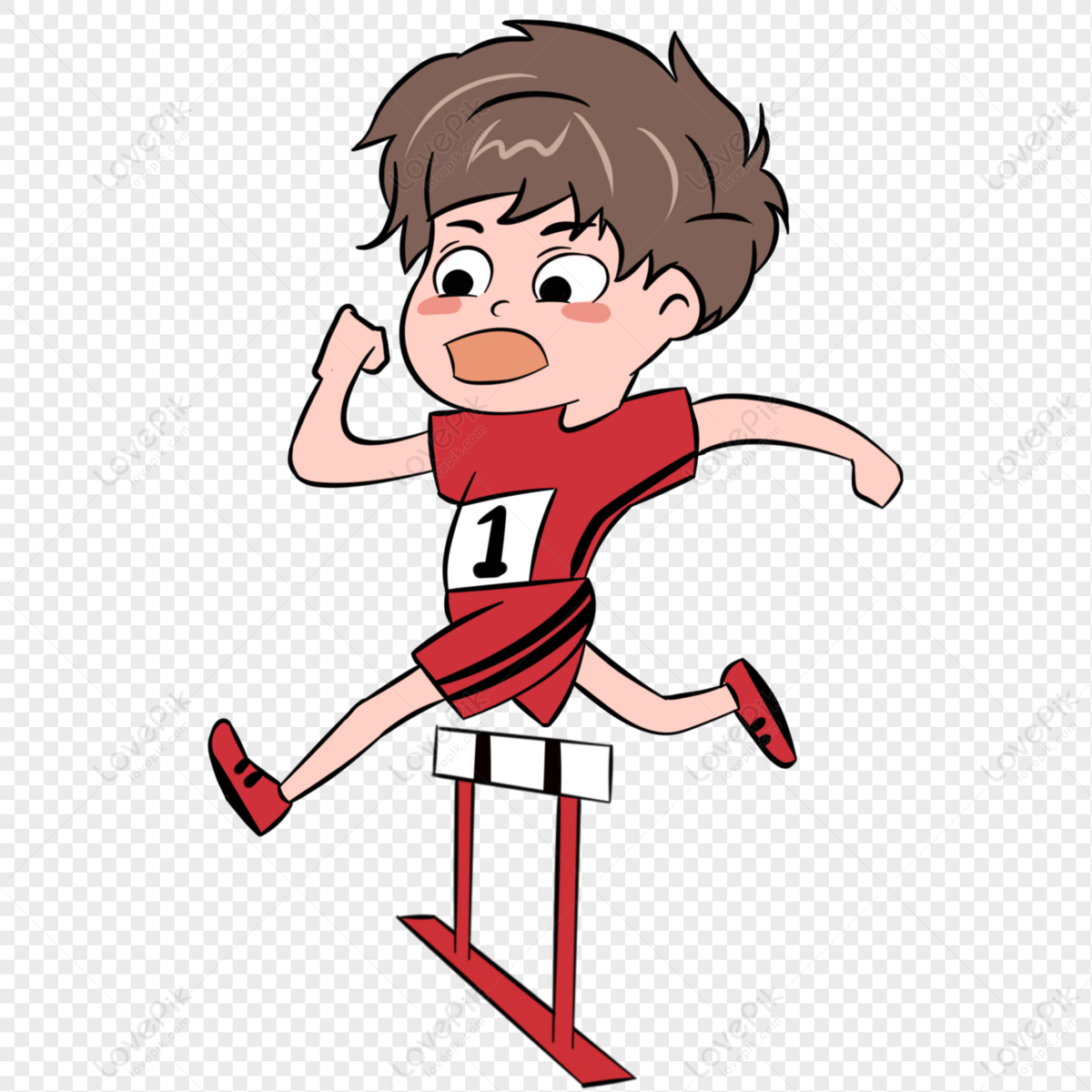 Hurdle Athlete Character Cartoon Hand Drawn PNG Image Free Download And  Clipart Image For Free Download - Lovepik | 401382751