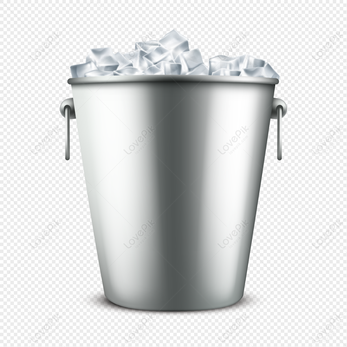 Ice Bucket, Ice Cube, Icy, Fish Bucket PNG Transparent Background