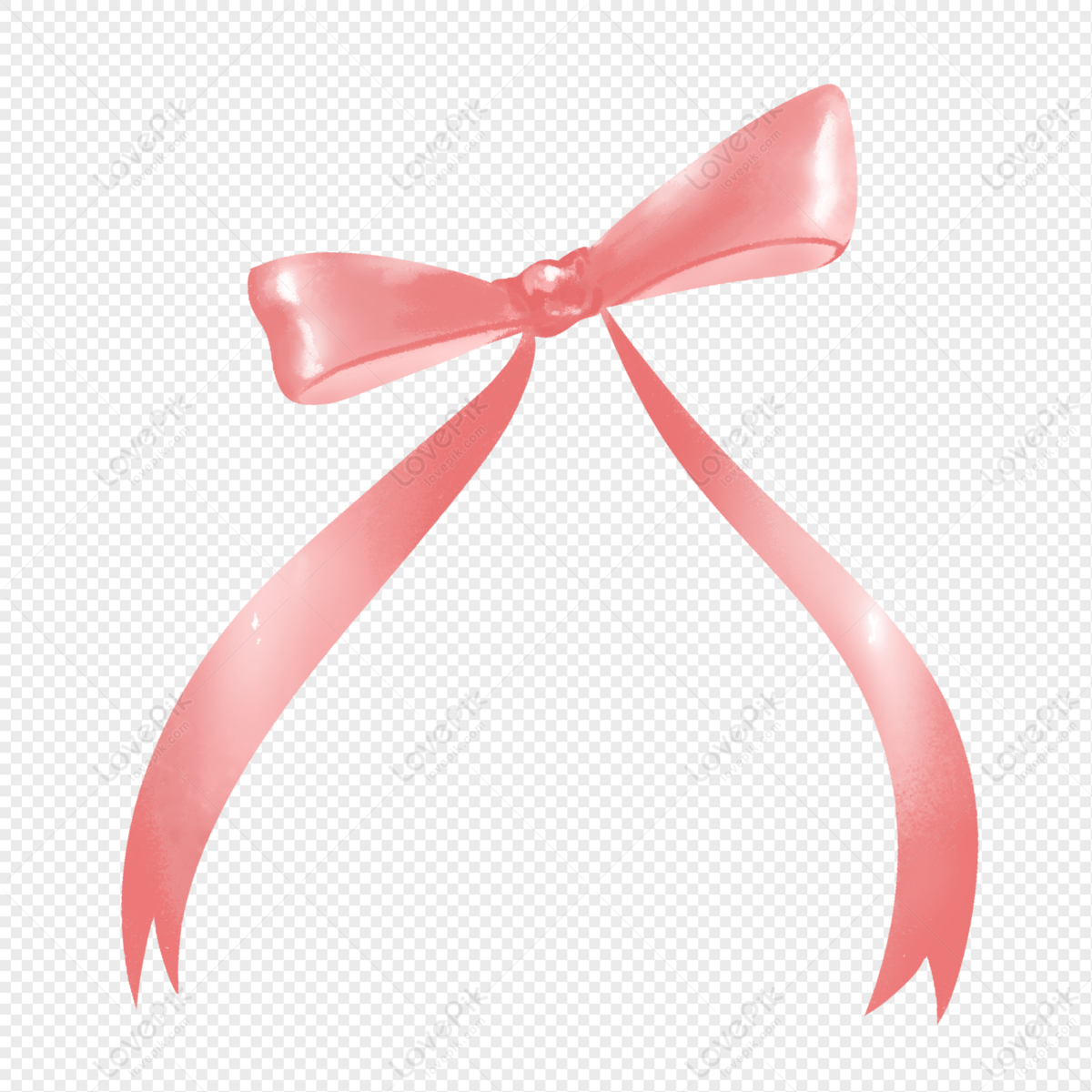 Pink bow cartoon isolated Royalty Free Vector Image