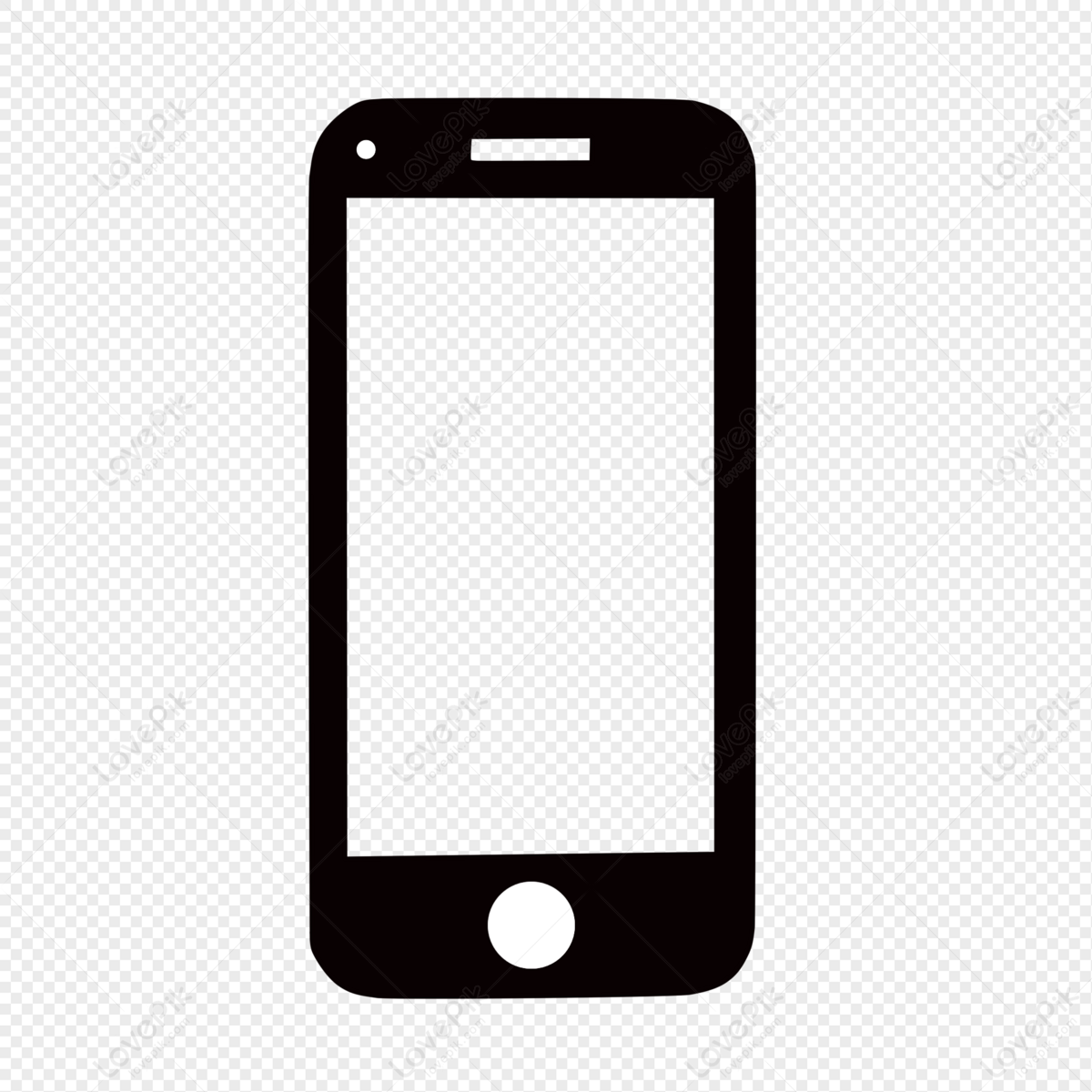 Mobile Phone Icon PNG White Transparent And Clipart Image For Free ...