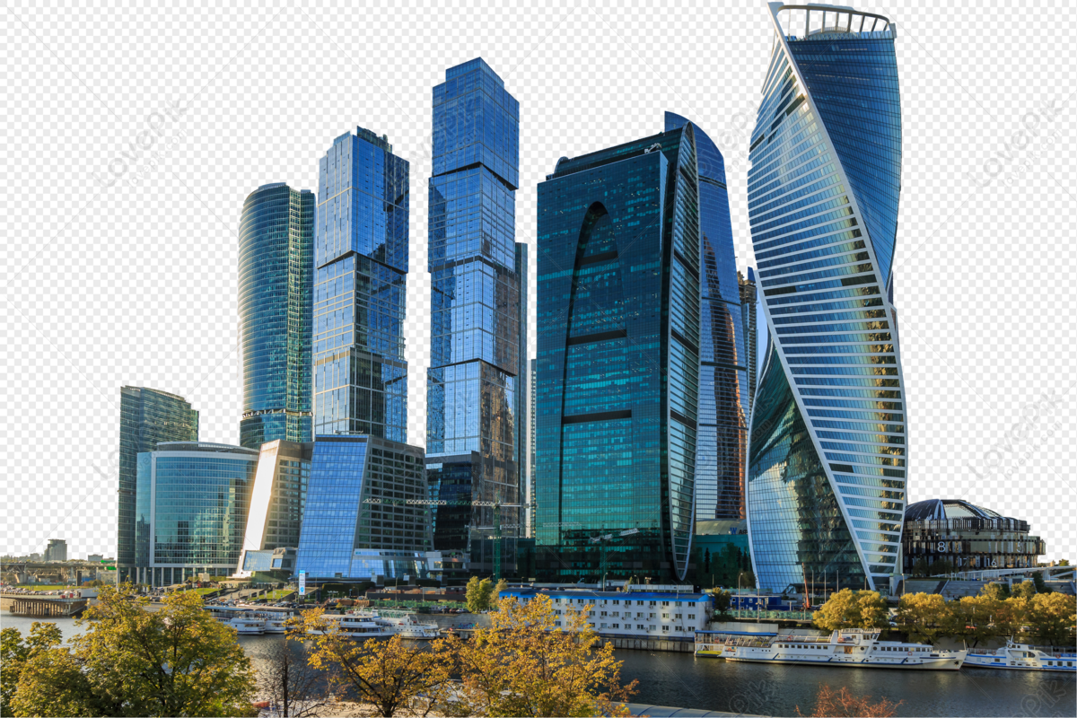 Moscow city, building, high rise buildings, russia png hd transparent image