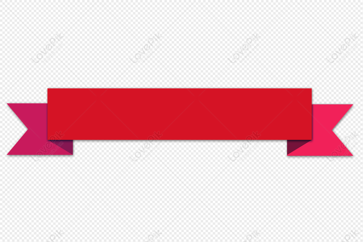 Red Ribon PNG Transparent Images Free Download