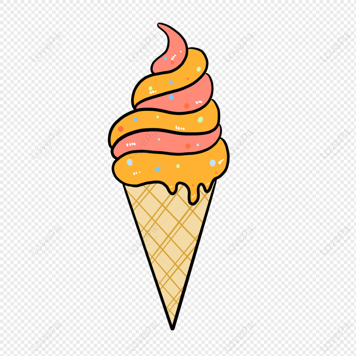 Summer Cartoon Ice Cream PNG White Transparent And Clipart Image For Free  Download - Lovepik | 401421892