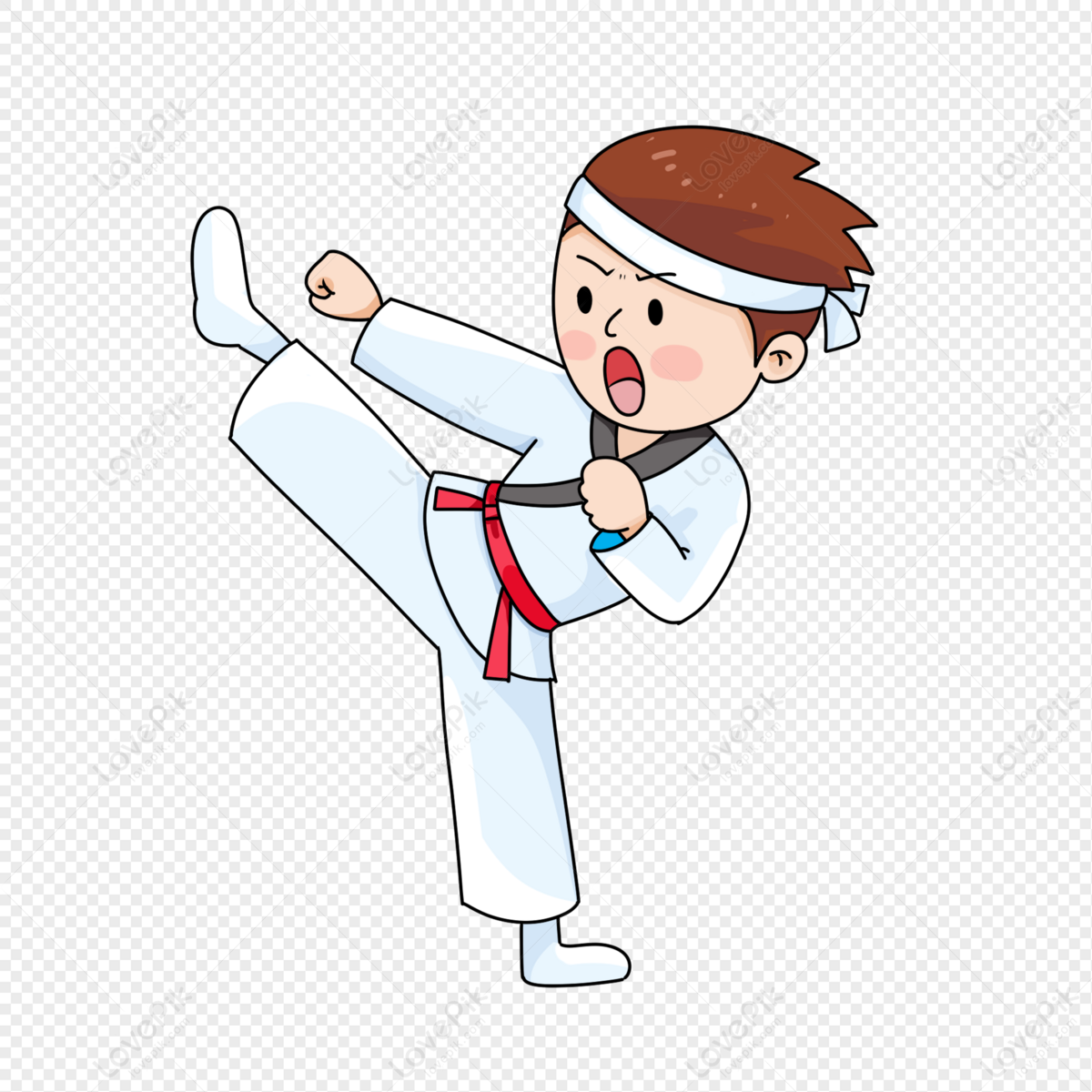 Taekwondo Cartoon Boy PNG Image Free Download And Clipart Image For Free  Download - Lovepik | 401480741