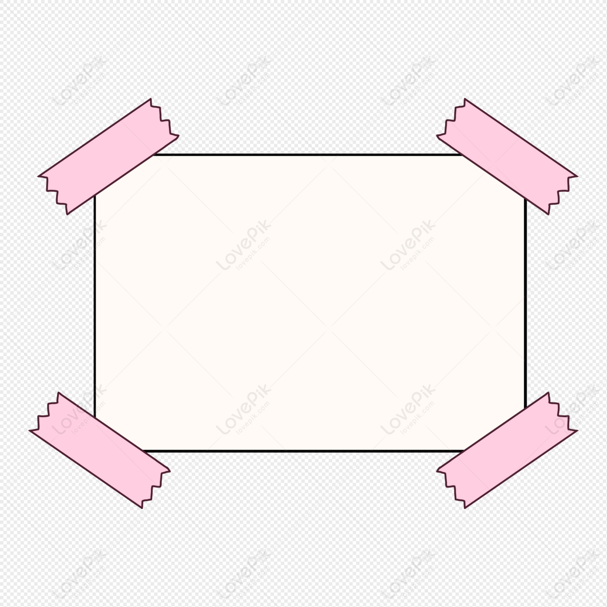 Tape Sticker Border PNG Free Download And Clipart Image For Free ...