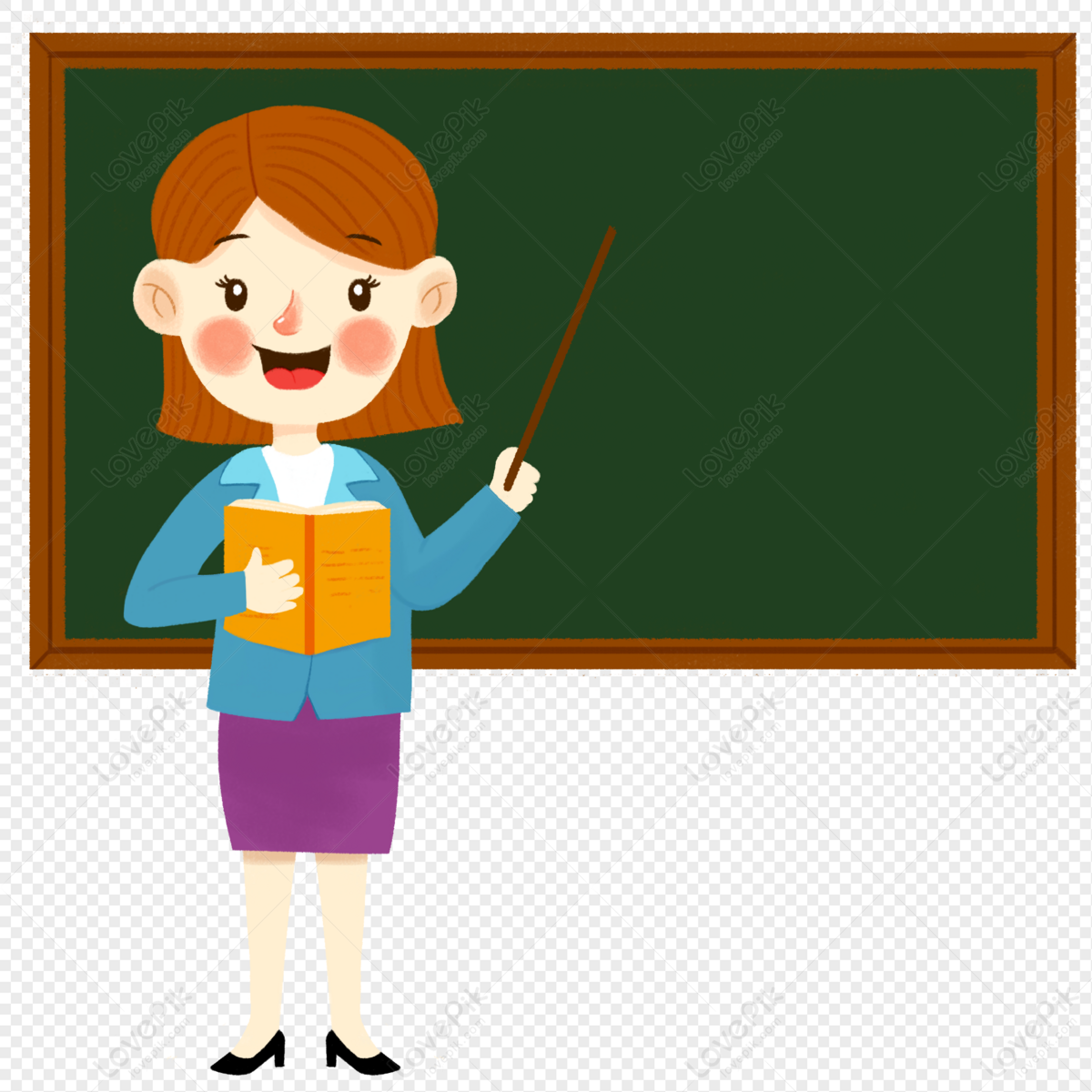 Teacher Cartoon PNG Images With Transparent Background | Free Download On  Lovepik