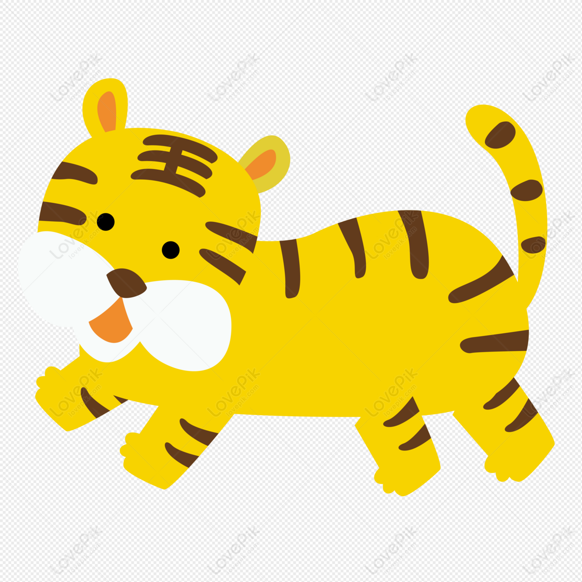 Tigre De Dibujos Animados De Animales Tigre PNG Imágenes Gratis - Lovepik