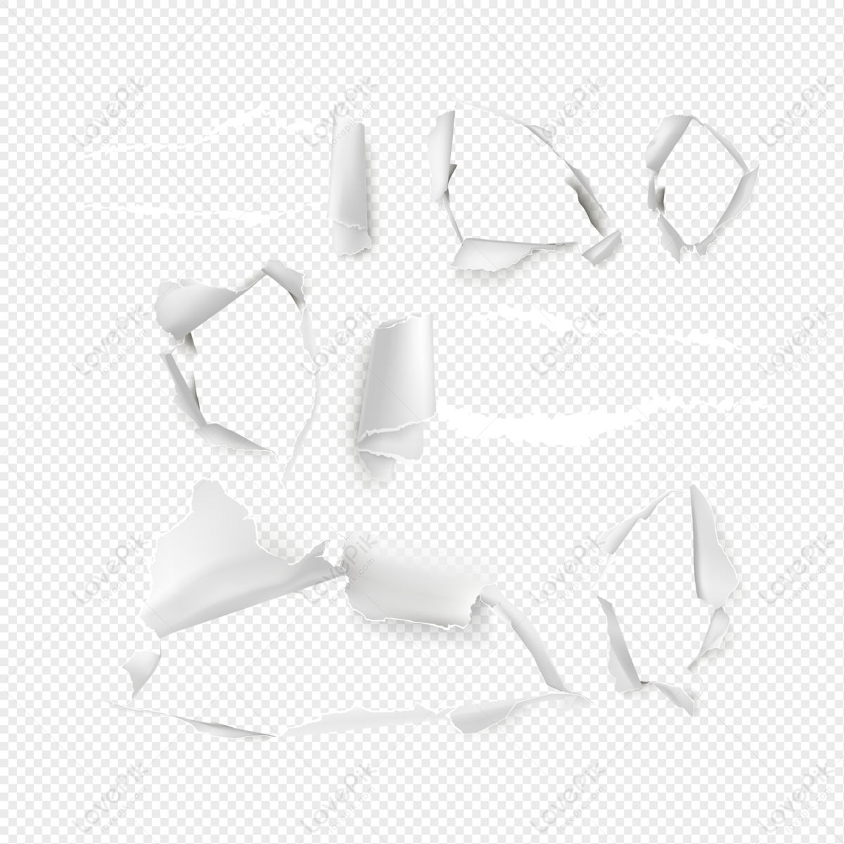 Ripped Paper Frame Vector Design Images, Rip White Paper Frame, Rip Paper,  Tear Paper, White Paper Corner PNG Image For Free Download in 2023