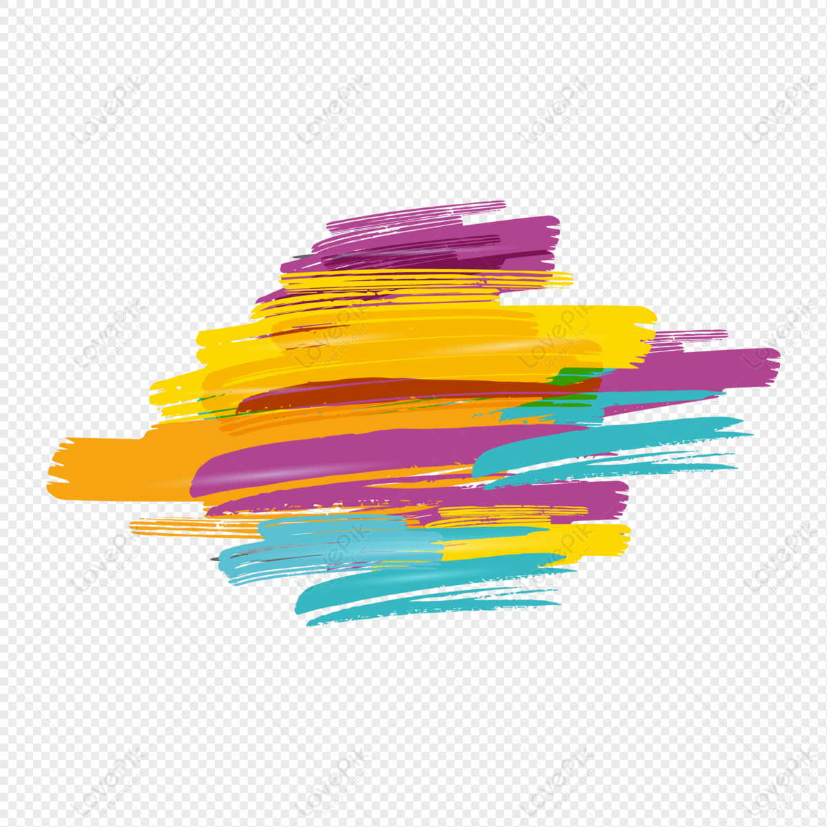 Painting Board Clipart Hd PNG, Color Decorative Painting Paint