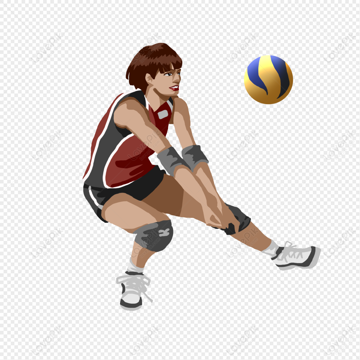 Volleyball Player PNG Transparent Image And Clipart Image For Free ...