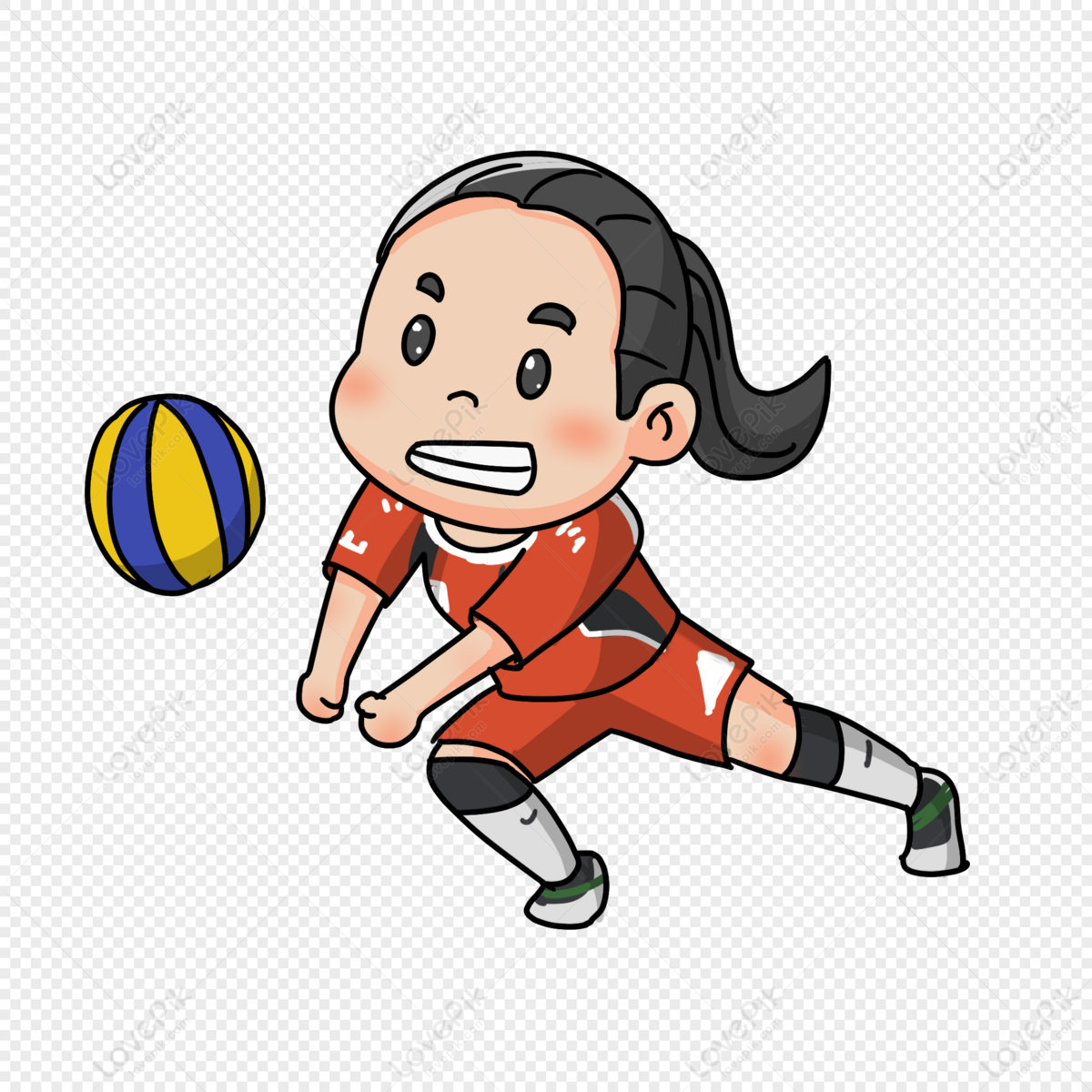 Volleyball, Olympics, Volleyball Cartoon, Exercise PNG Picture And ...