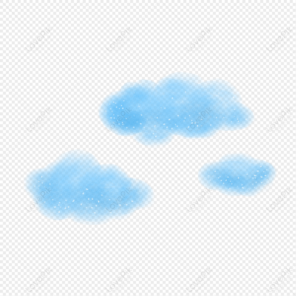 Hình ảnh Màu Nước đám Mây Màu Xanh Png PNG Miễn Phí Tải Về - Lovepik