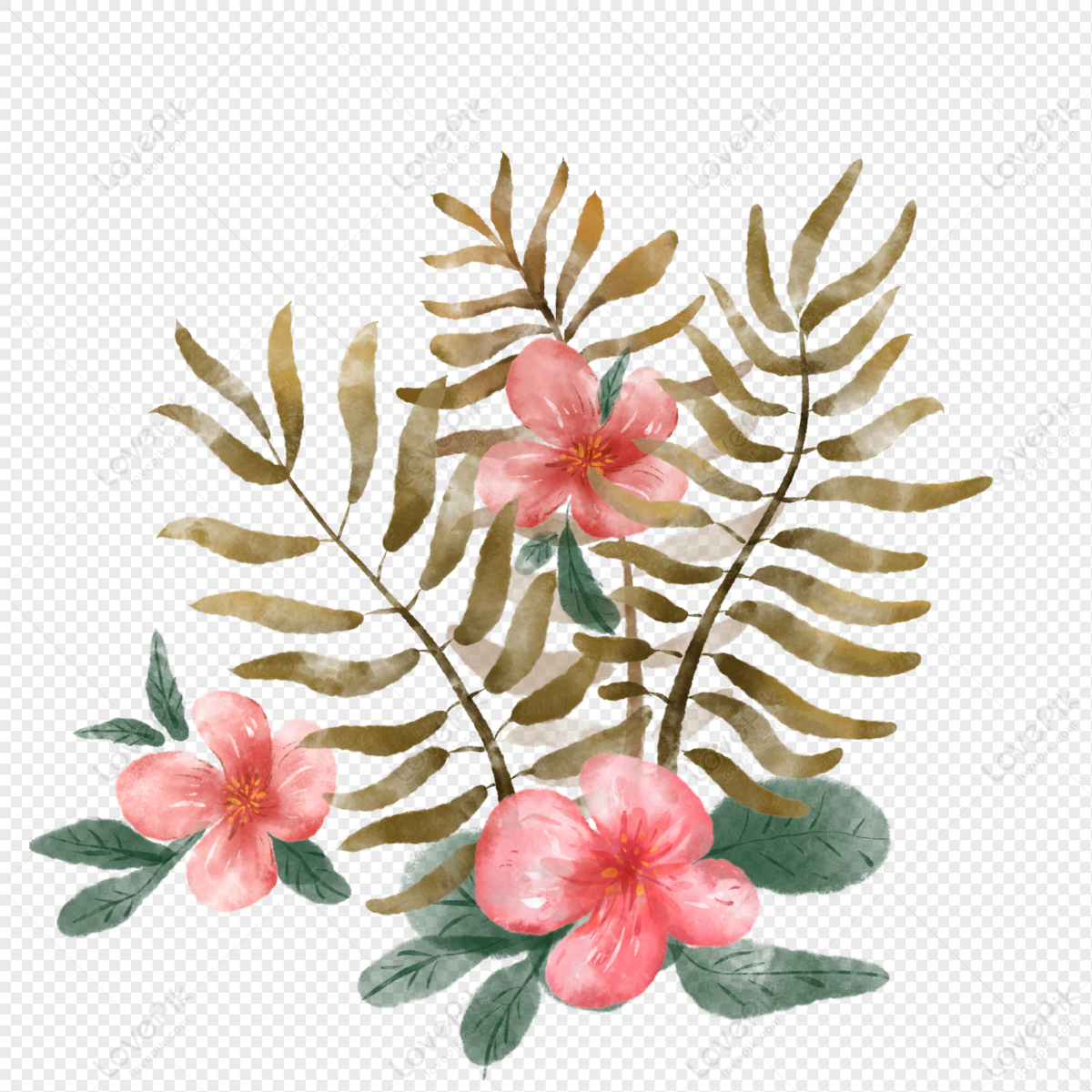 Watercolor Fresh Summer Flower Png Free Illustration PNG Transparent  Background And Clipart Image For Free Download - Lovepik | 401387610