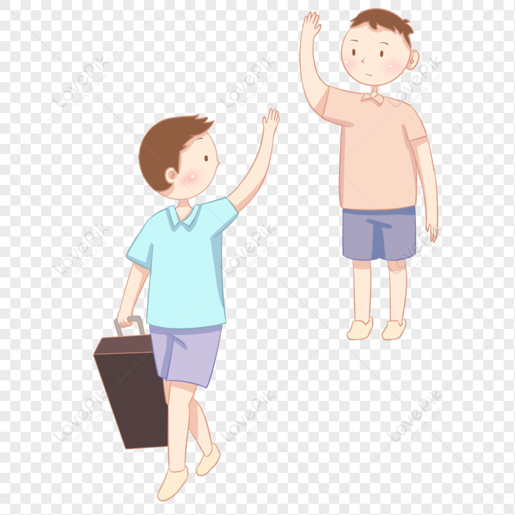 wave bye clipart