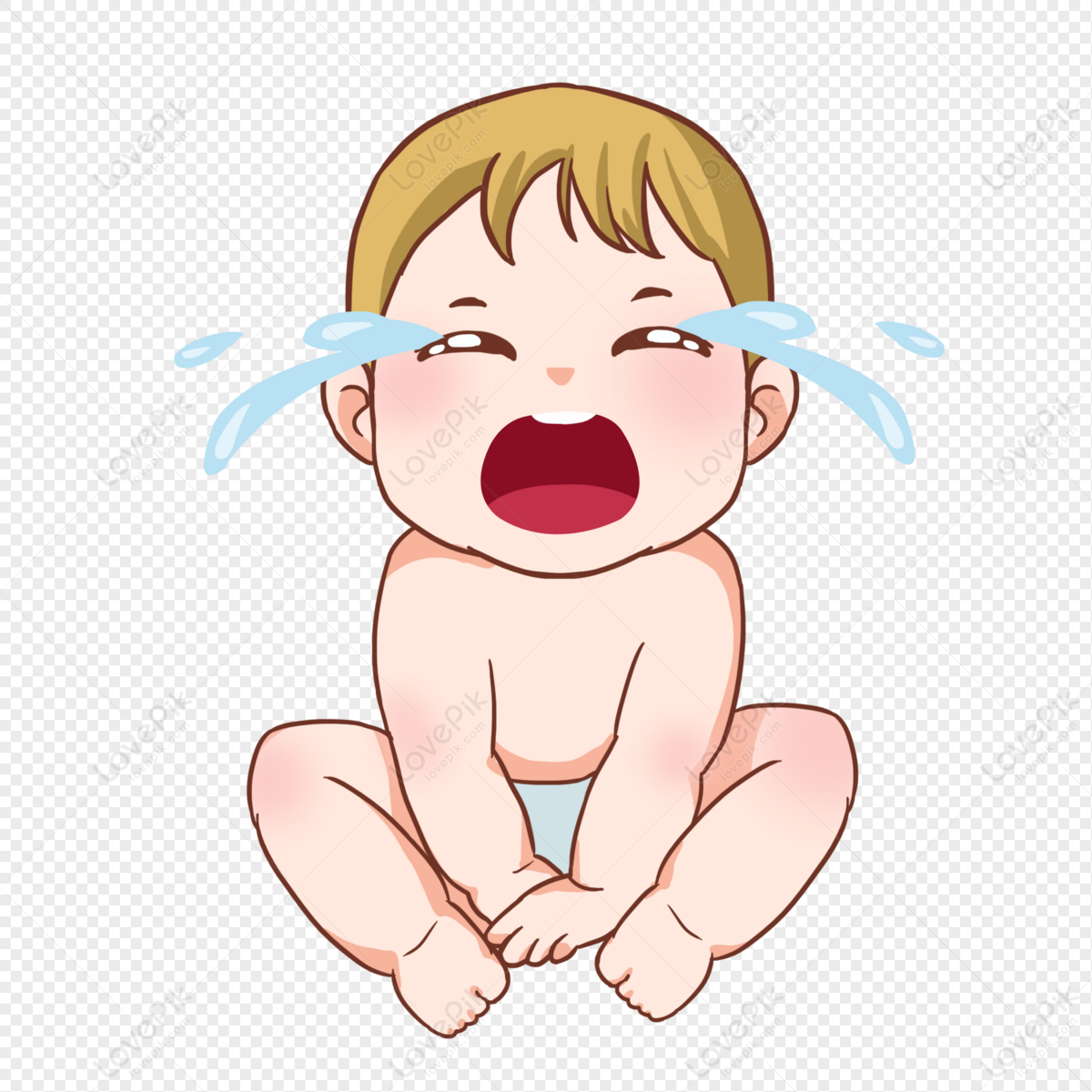 Cartoon Baby Crying Pictures PNG Hd Transparent Image And Clipart Image For  Free Download - Lovepik | 401565304