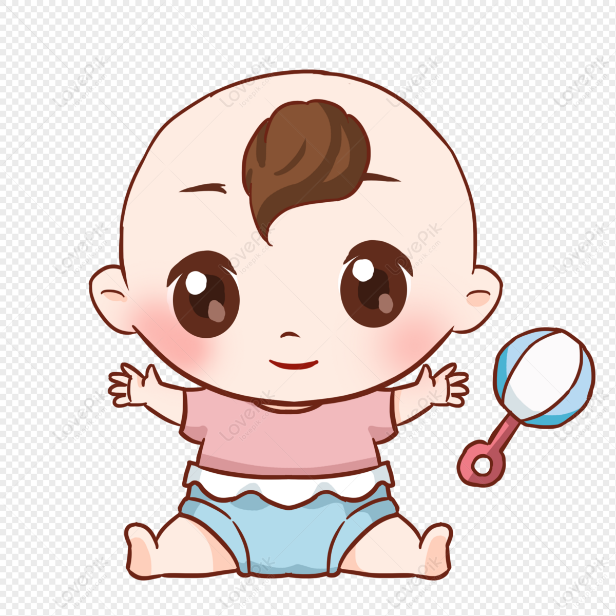Cartoon Baby Happy Picture PNG Free Download And Clipart Image For Free  Download - Lovepik | 401565283