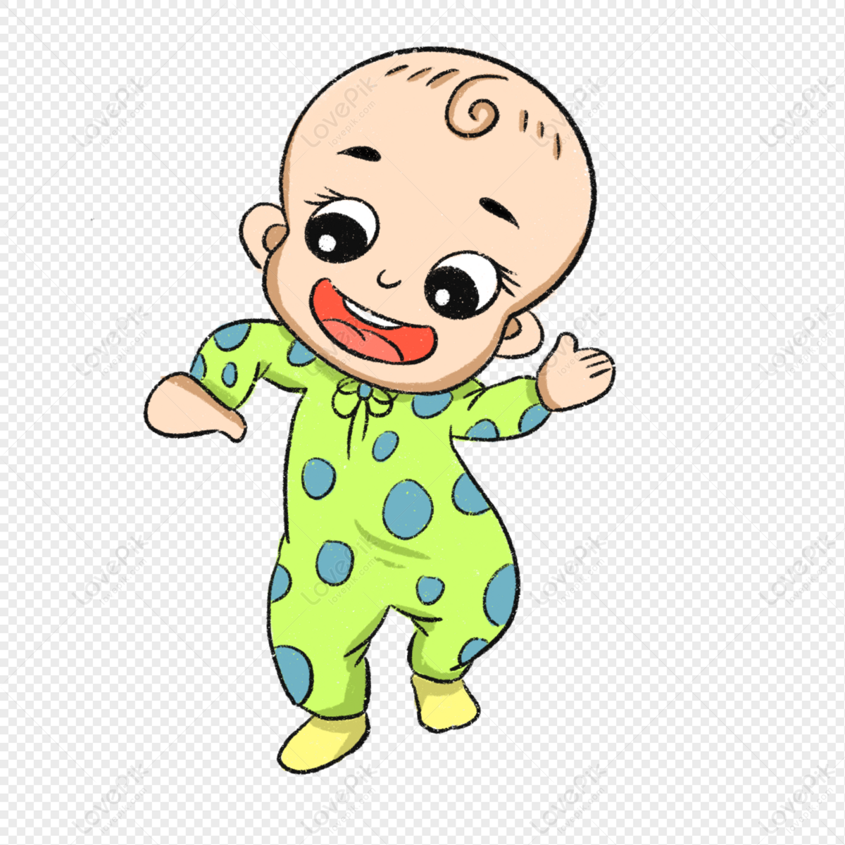 Cartoon Baby Learning To Walk PNG Transparent Background And Clipart Image  For Free Download - Lovepik | 401551700