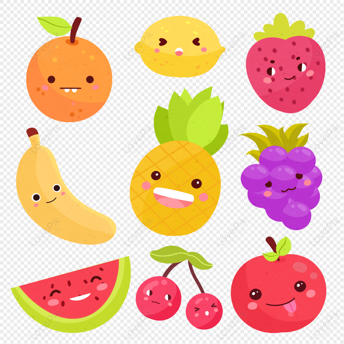 Cartoon Cute Fruit PNG Image Free Download And Clipart Image For Free  Download - Lovepik | 401595051