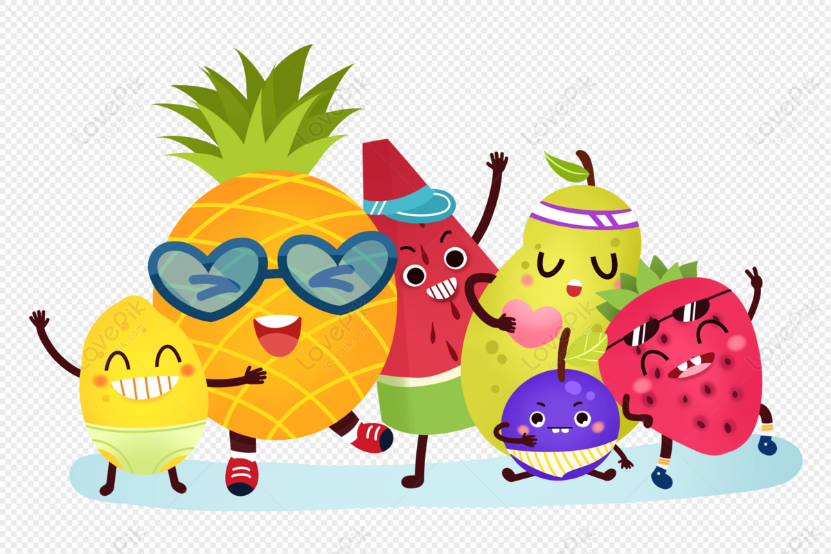 Fruit Cartoon PNG Images With Transparent Background | Free Download On  Lovepik