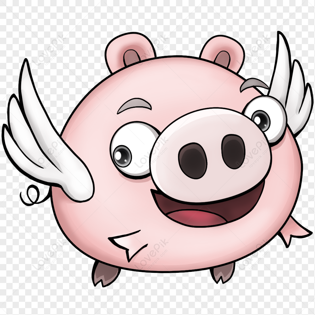 Cartoon Flying Pig PNG Free Download And Clipart Image For Free Download -  Lovepik | 401551213