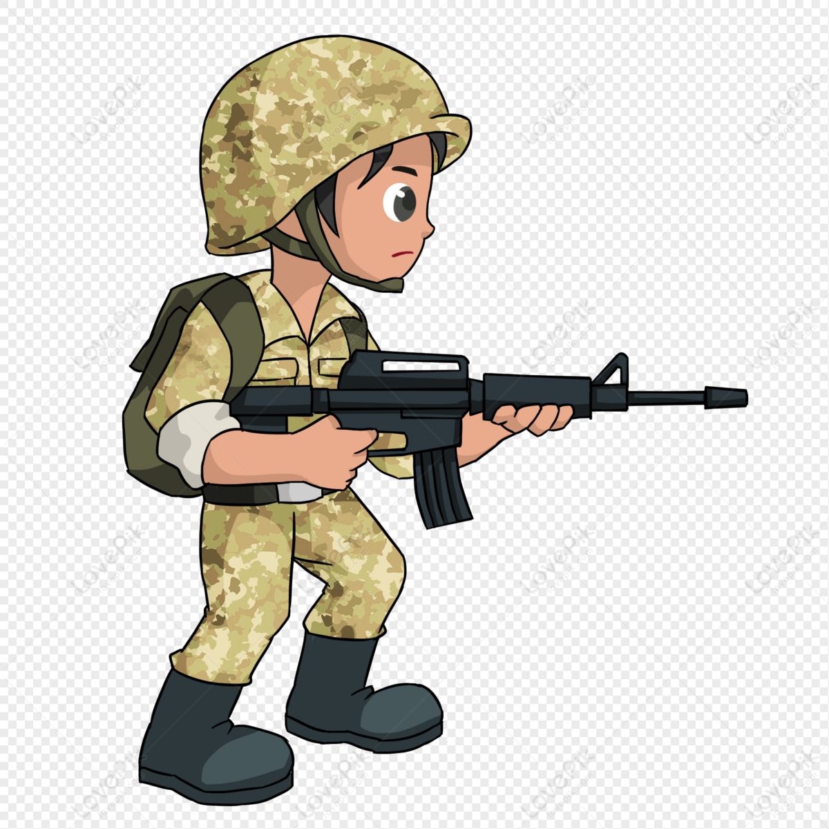 Cartoon Infantry Military Training Free PNG And Clipart Image For Free  Download - Lovepik | 401548659