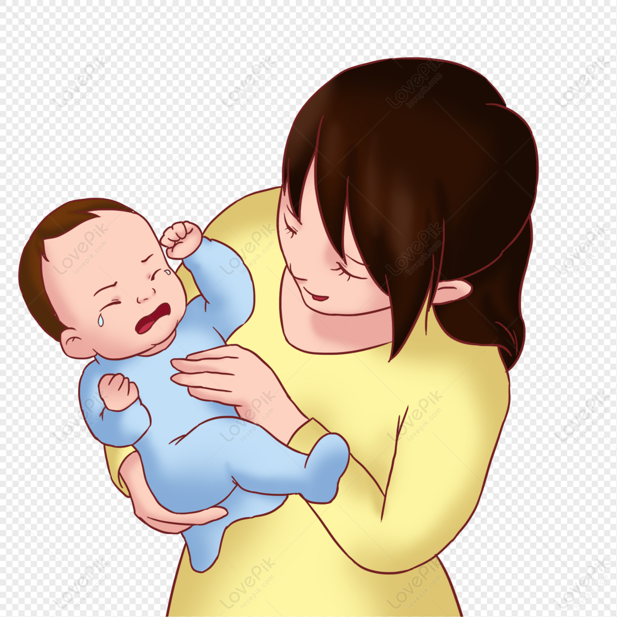 Cartoon Mother Holding Child Crying PNG Transparent Background And Clipart  Image For Free Download - Lovepik | 401565260