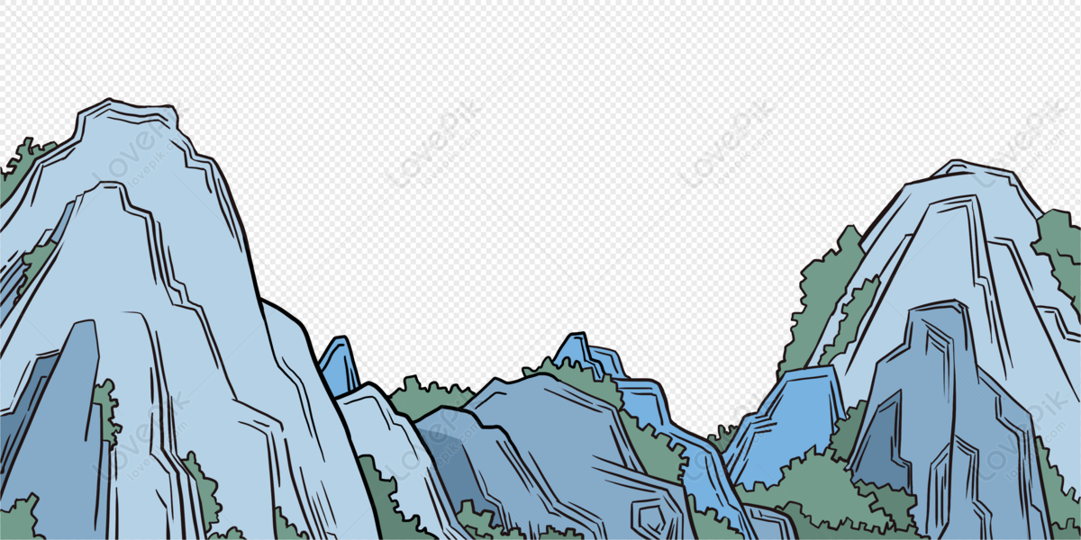 Cartoon Mountains PNG Images With Transparent Background | Free Download On  Lovepik