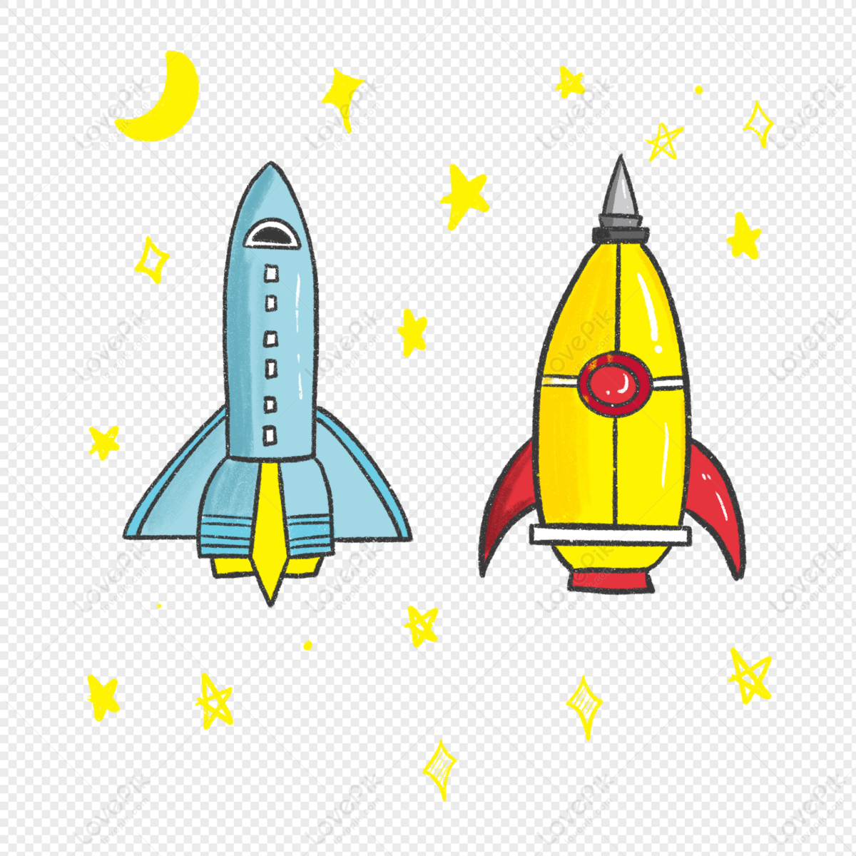 Cartoon Rocket PNG Images With Transparent Background | Free Download On  Lovepik