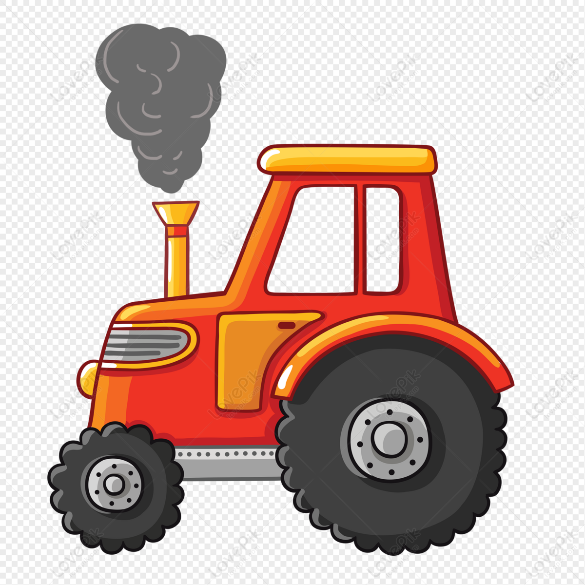 Cartoon Tractor PNG Images With Transparent Background | Free Download On  Lovepik