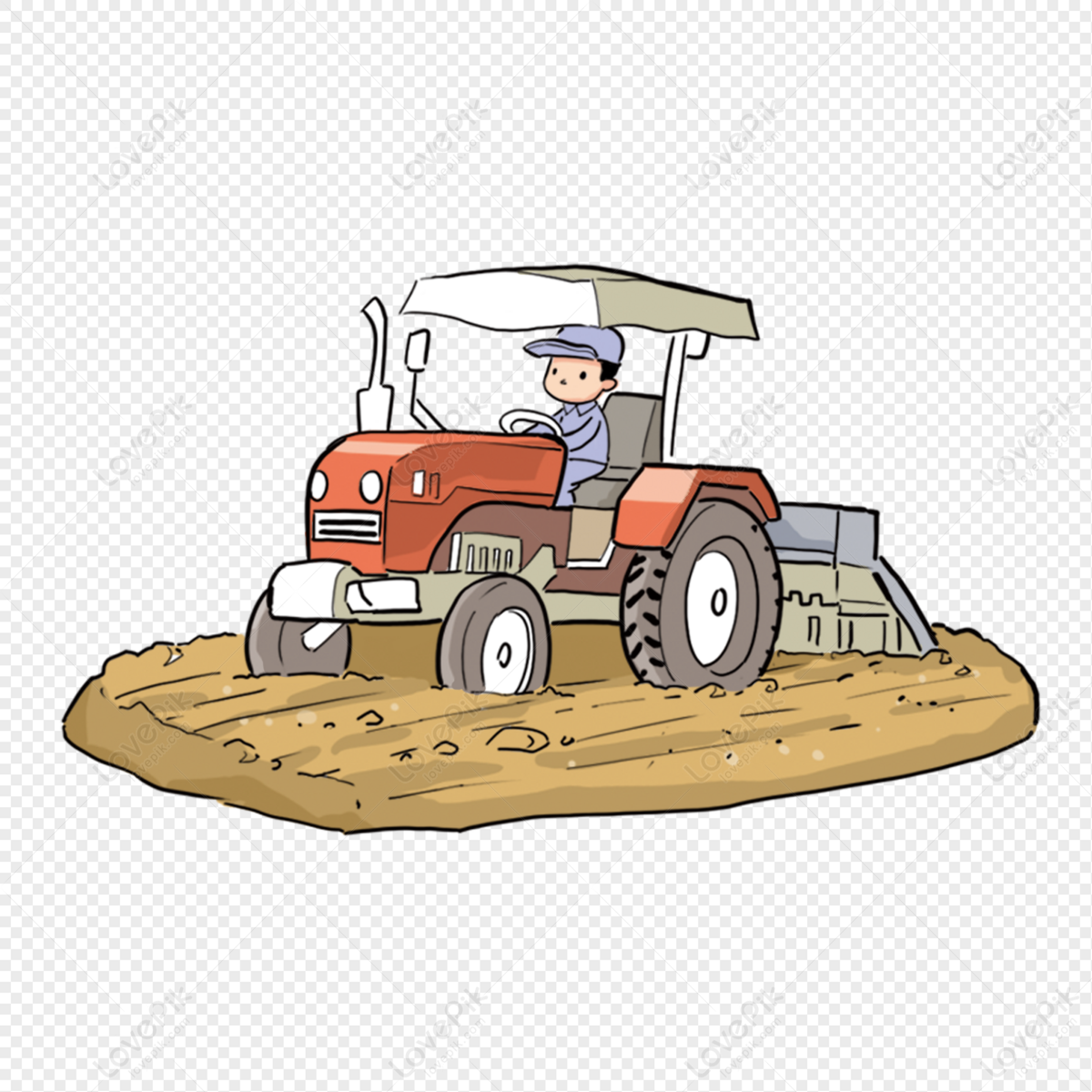 Cartoon Tractor PNG Image And Clipart Image For Free Download - Lovepik |  401565018