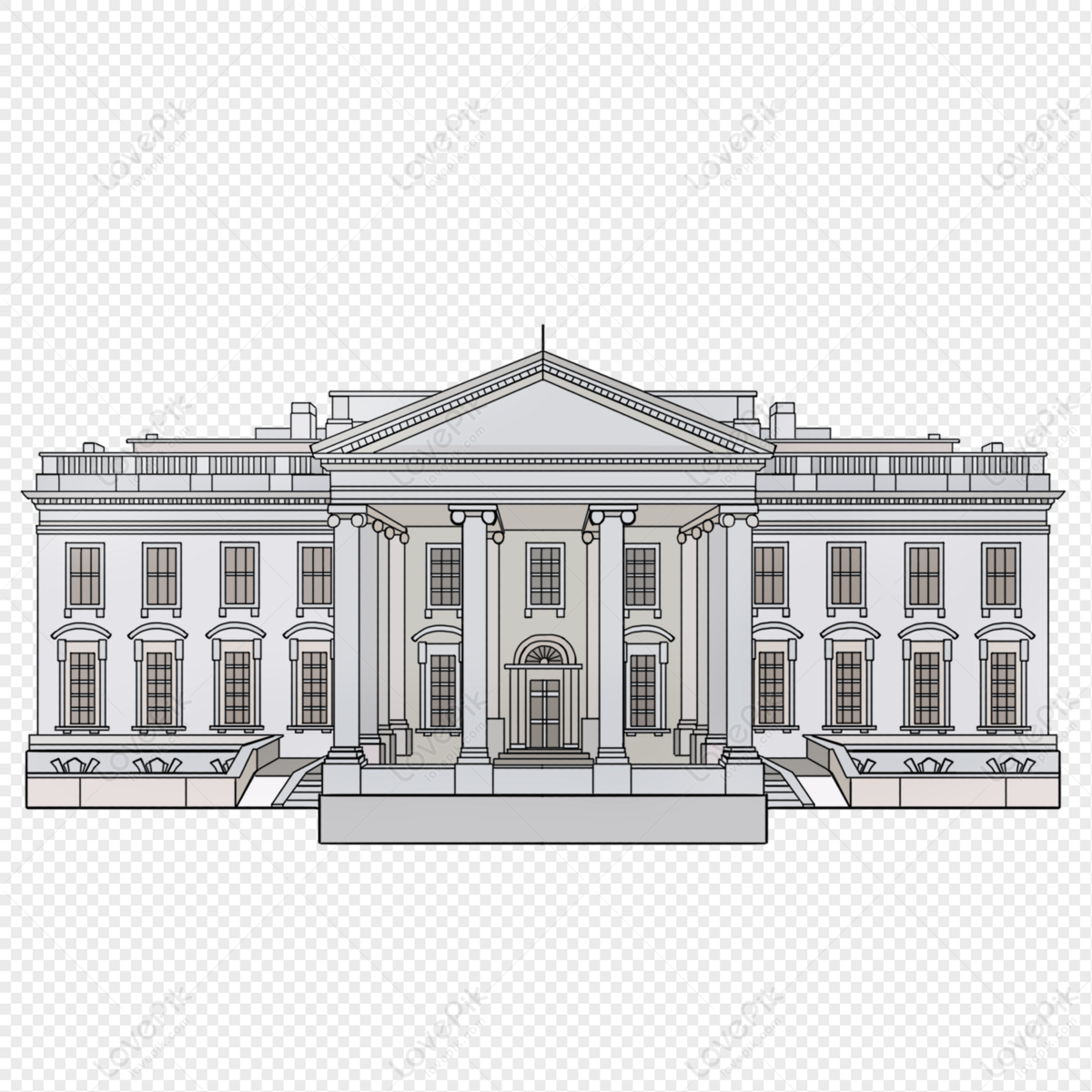 Cartoon White House Free PNG And Clipart Image For Free Download - Lovepik  | 401571769