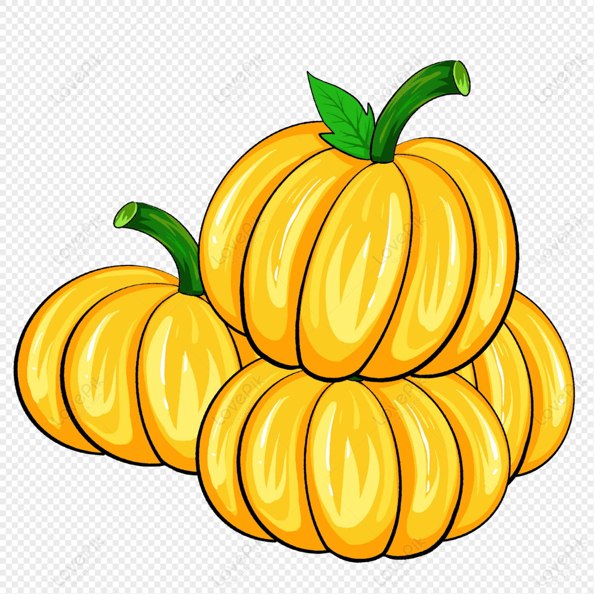 Cartoon Yellow Pumpkin PNG White Transparent And Clipart Image For Free  Download - Lovepik | 401531242