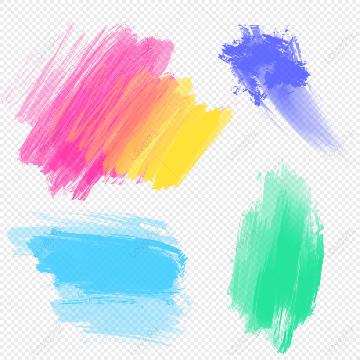 Free download, HD PNG best editing effects color brush effect PNG image  with transparent background