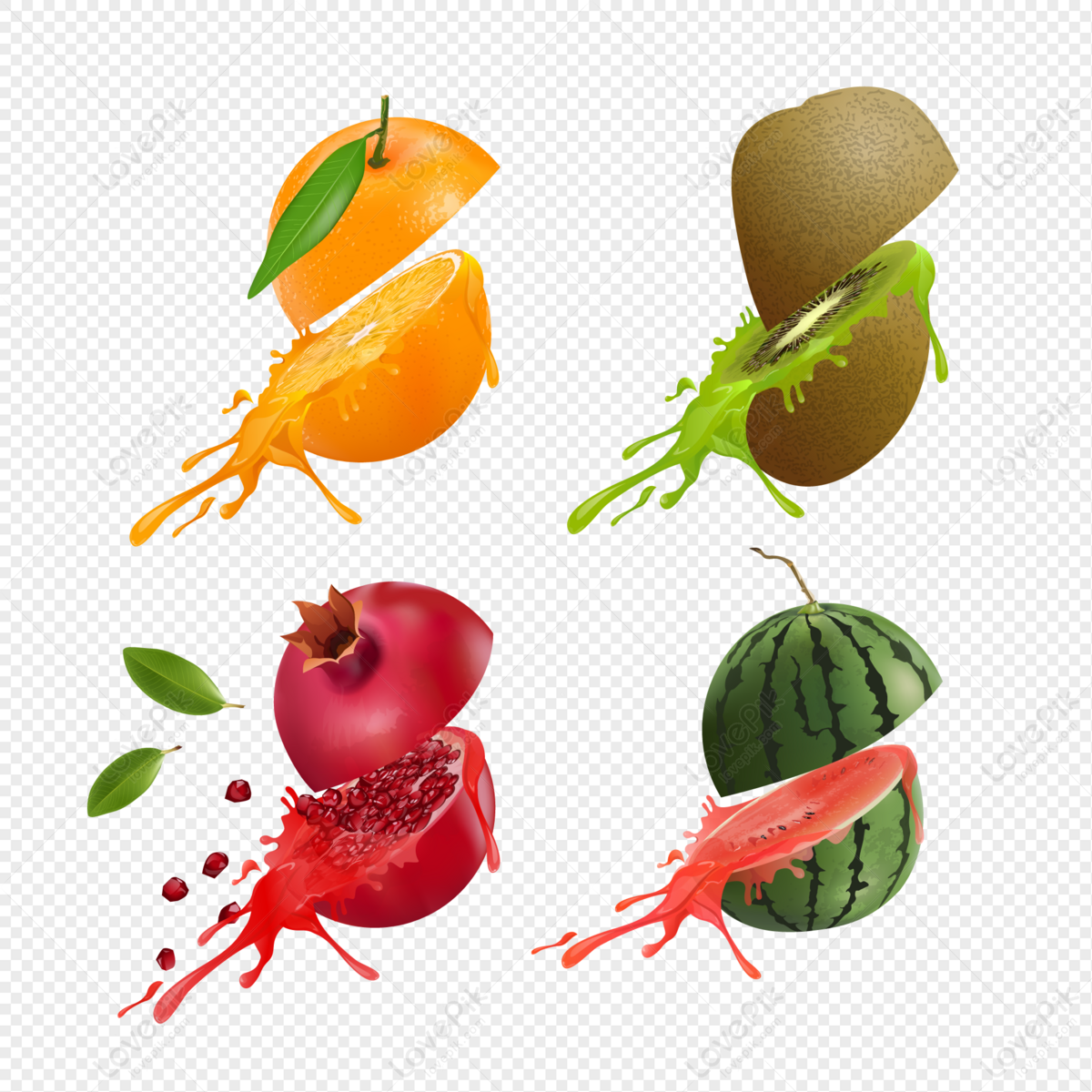 Creative Fruit Juice Splash PNG Transparent Background And Clipart Image  For Free Download - Lovepik | 401557430