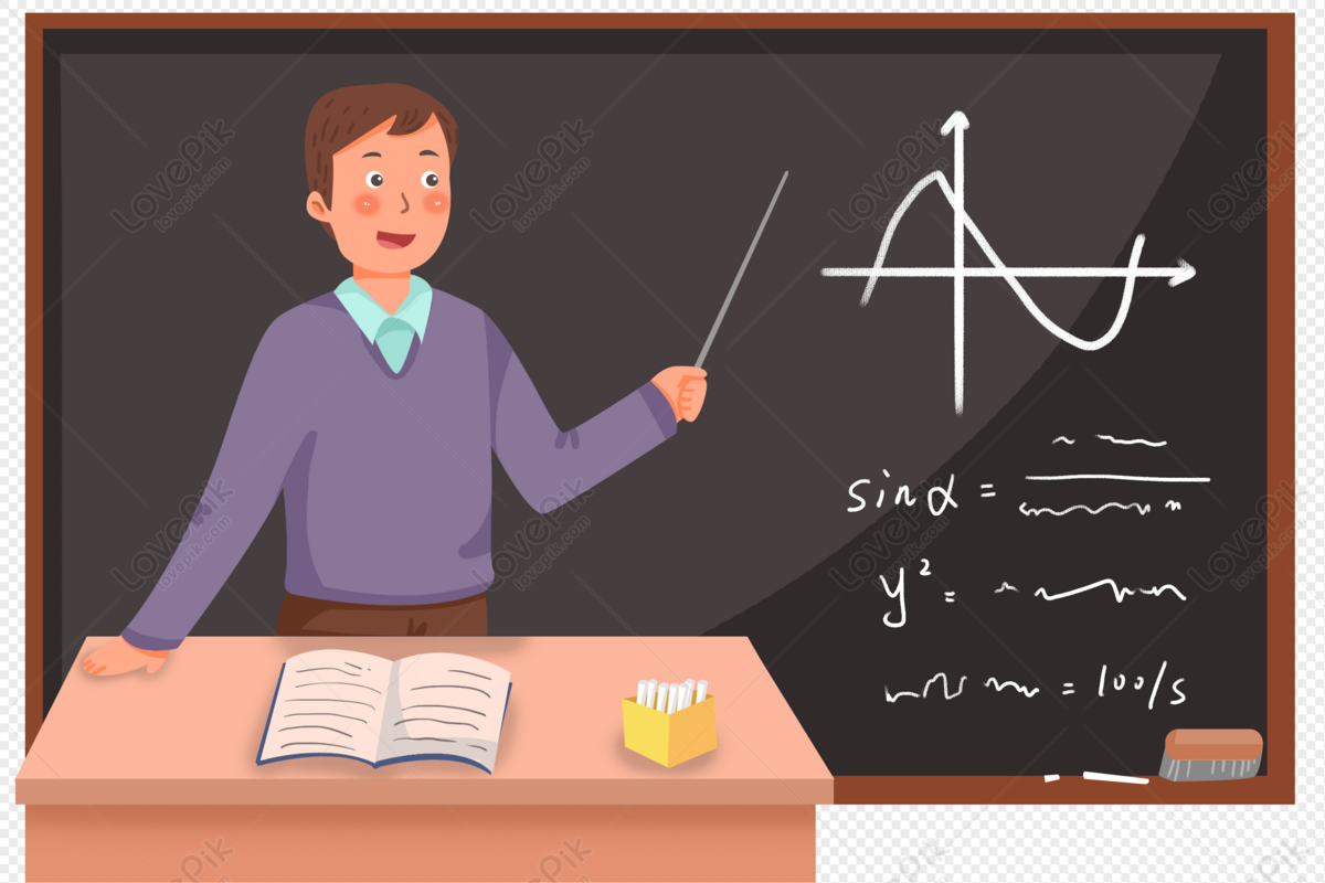 Female teacher or professor teaching math pointing at chalkboard vector  isolated illustration.Female teacher at lesson in classroom abstract simple  drawing in modern style. Education, teaching concept 22243690 Vector Art at  Vecteezy