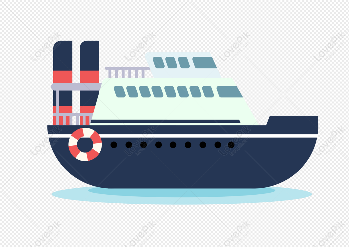 Hand Drawn Cartoon Cruise Ship Vector Material PNG Hd Transparent Image And  Clipart Image For Free Download - Lovepik | 401590354