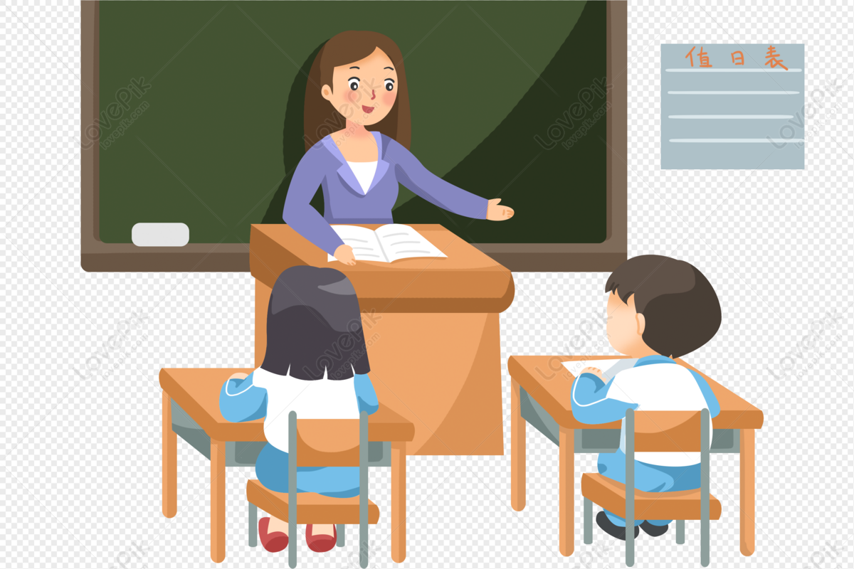 Students Asking Questions In The Classroom Clipart