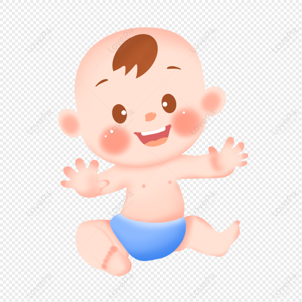 Little baby, small baby, free materials, baby png hd transparent image