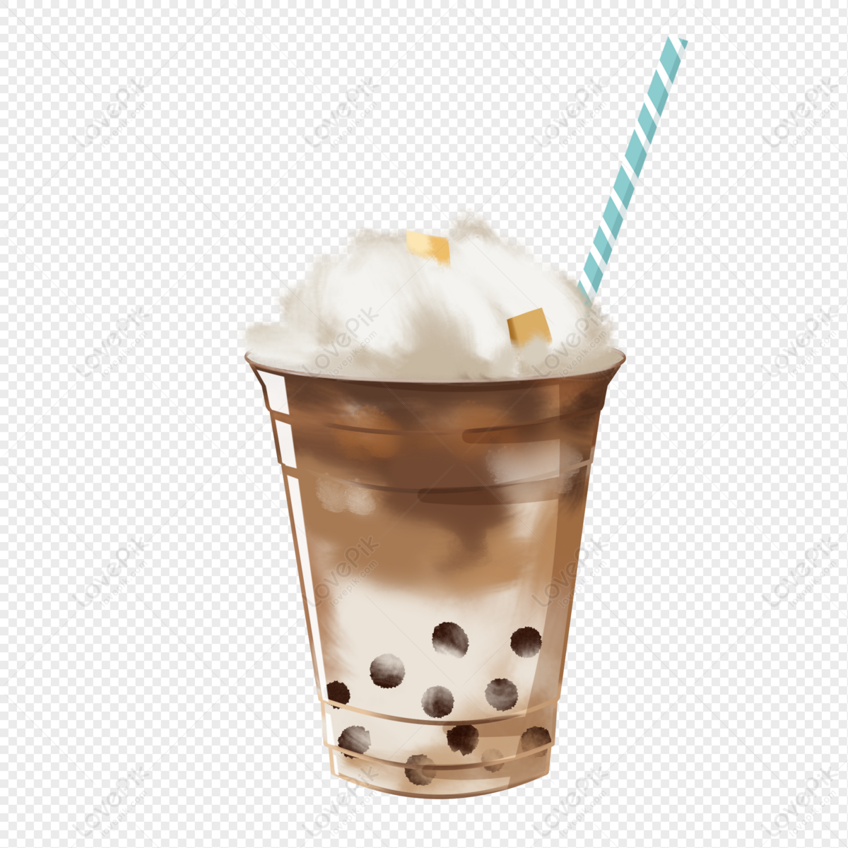 Pearl Milk Tea, Tea, Pearls, Cold Drinks PNG Hd Transparent Image And ...