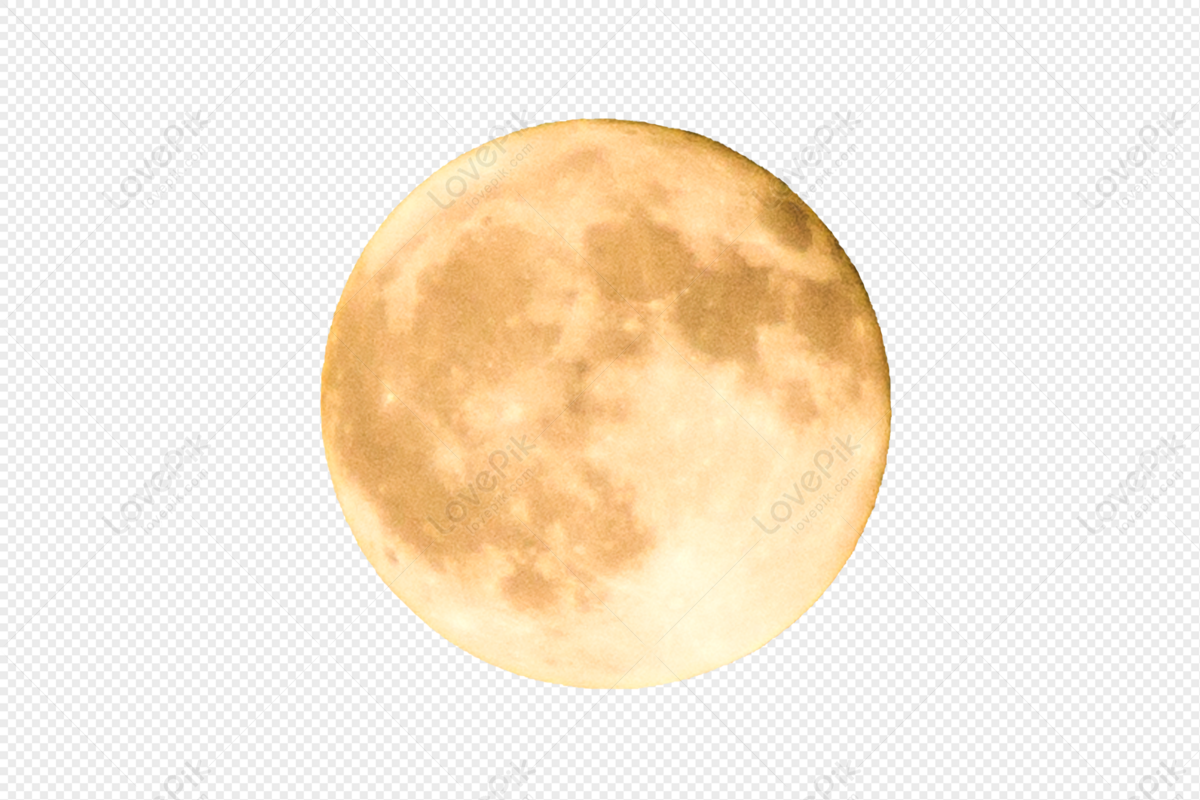 Yellow Moon PNG Transparent Images Free Download