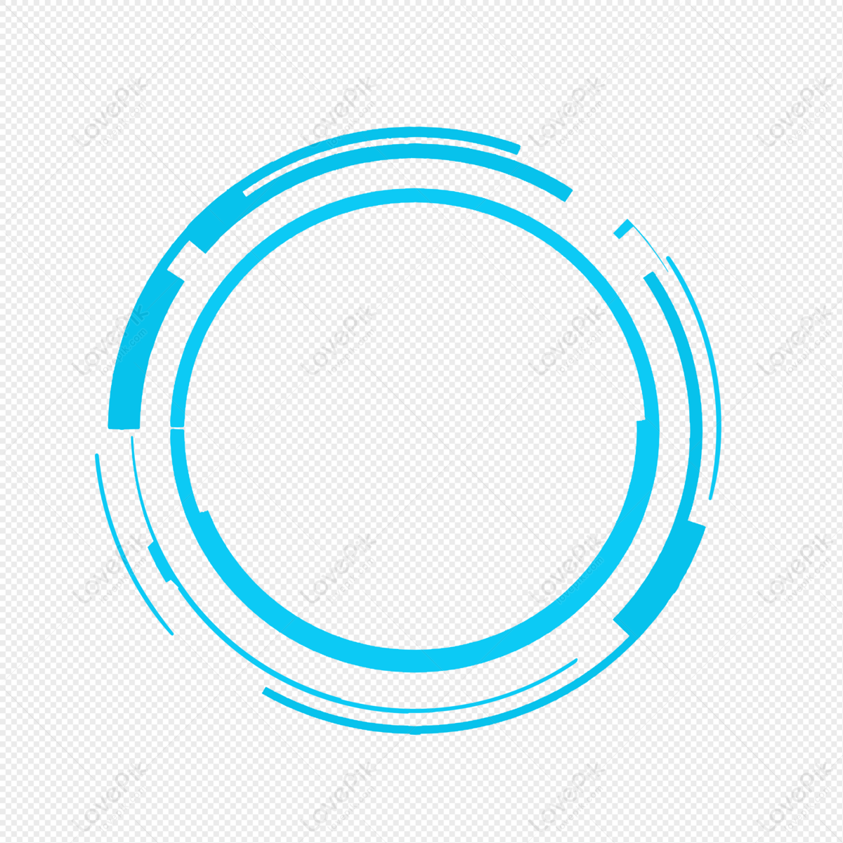 Sci-fi Concept Circular Border, Sci Fi Light, Technology Border ...