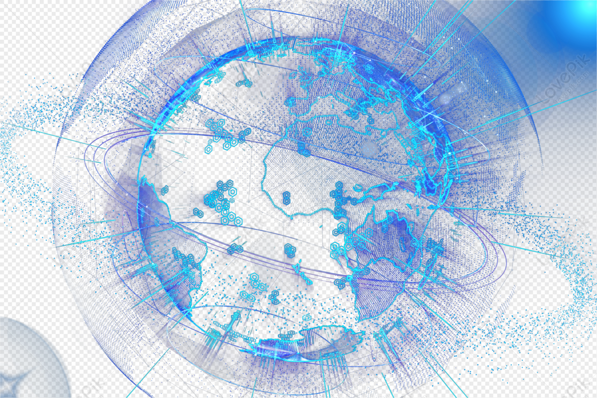 Tecnología Holográfica Partícula Tierra PNG Imágenes Gratis - Lovepik