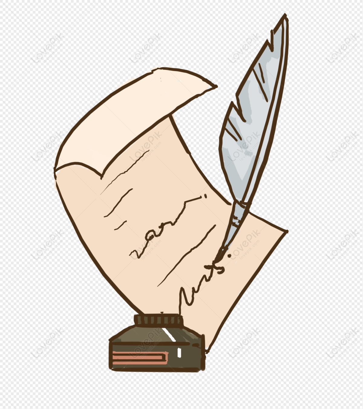 feather ink png