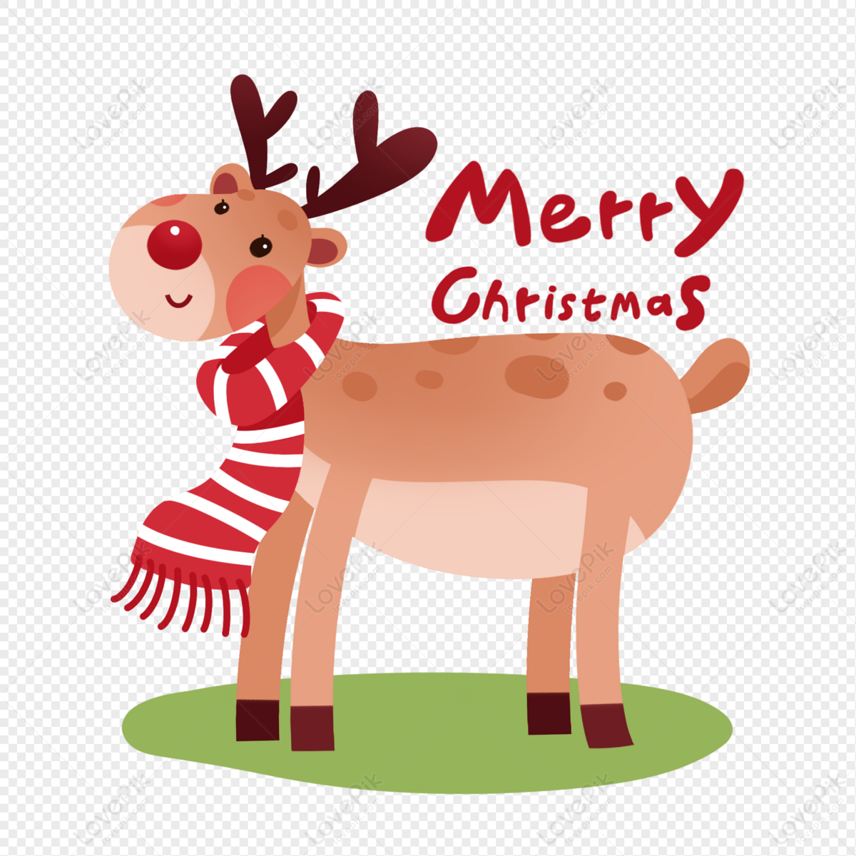 Cartoon Christmas Reindeer PNG Hd Transparent Image And Clipart Image For  Free Download - Lovepik | 401660664