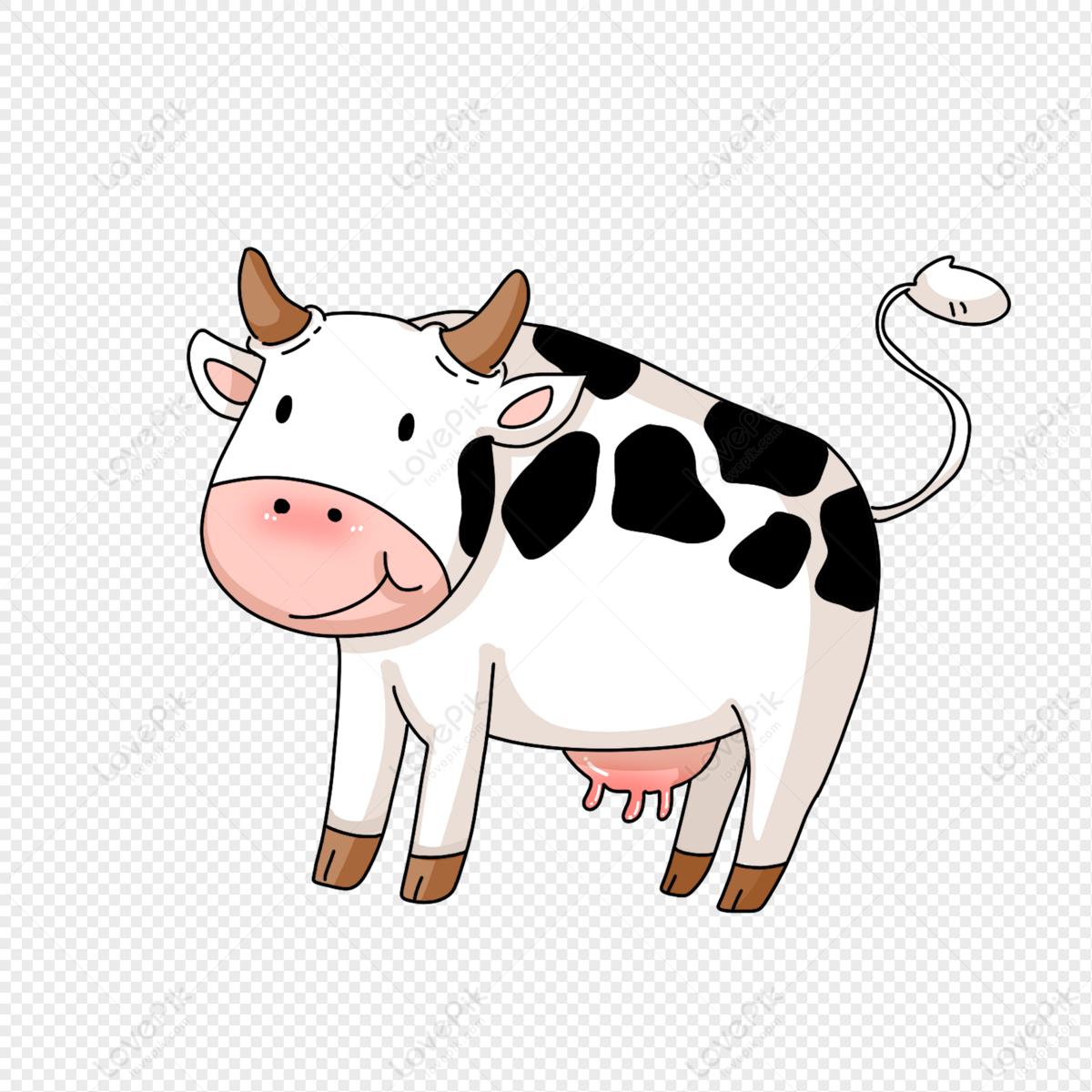 Cartoon Cow PNG Transparent And Clipart Image For Free Download - Lovepik |  401734726
